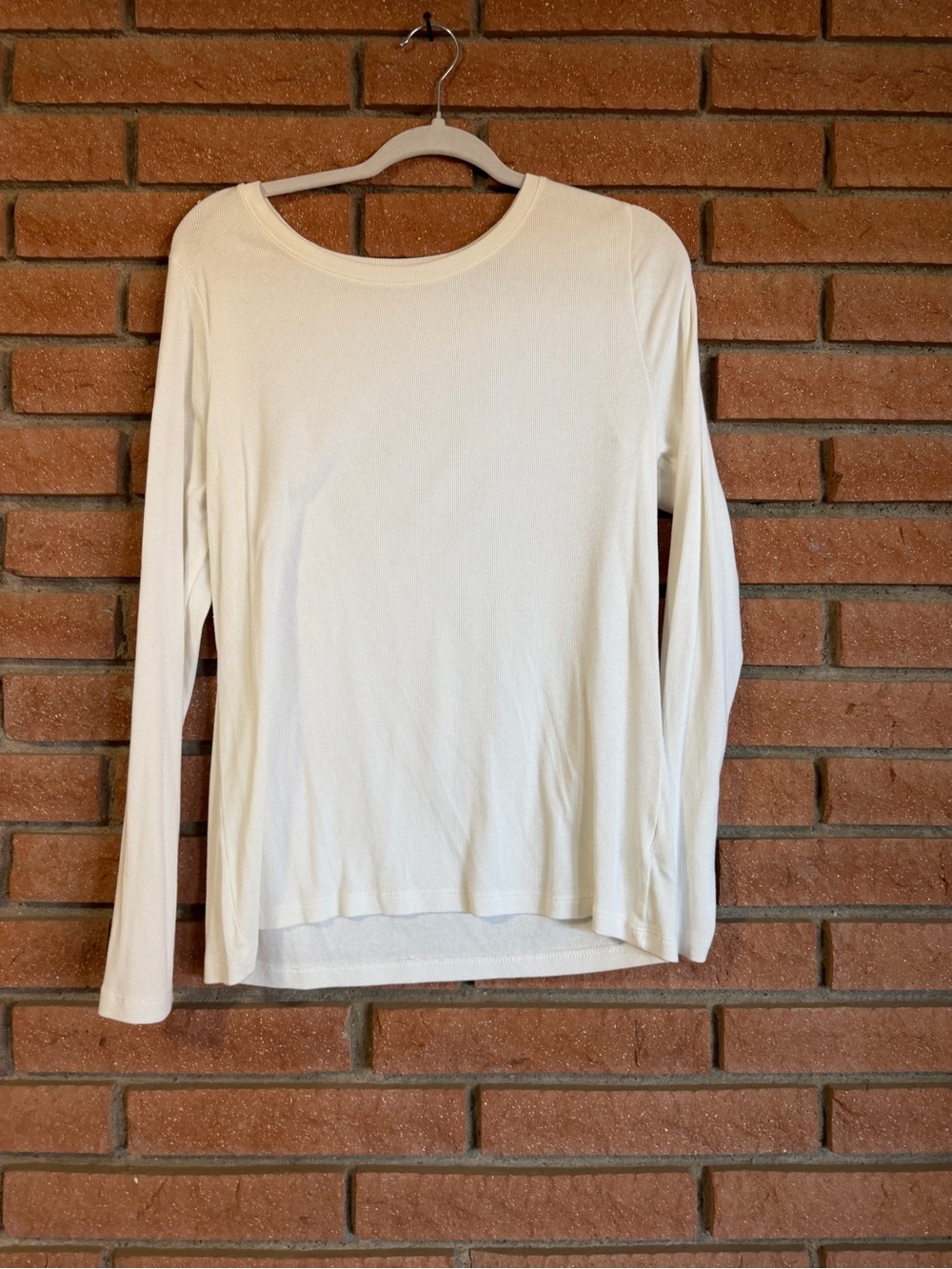 a new day Cream Long Sleeve Crewneck Top